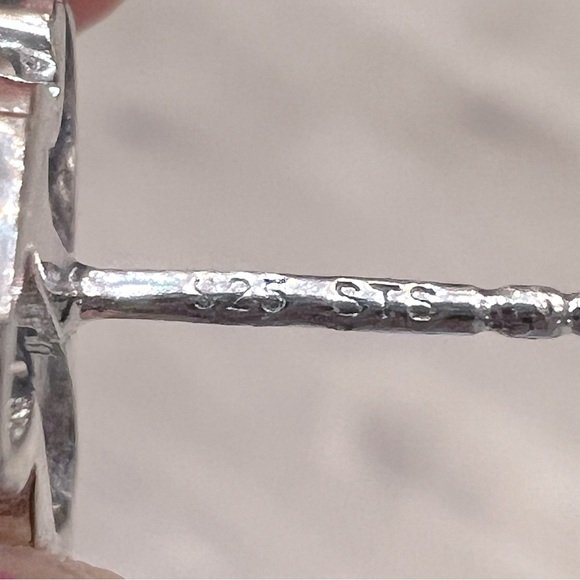 Arizona Sleeping Beauty Turquoise Cambodian Zircon Sterling Silver Stud … - Picture 10 of 11